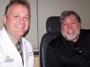 Dr. Furlong and Steve Wozniak